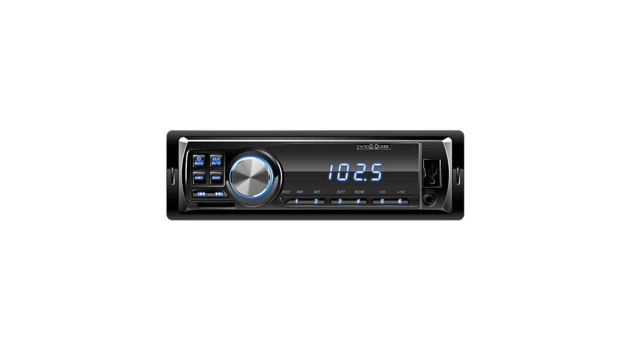 Autorádio a MP3 přehrávač (BT, MP3, FM, USB, SD, AUX) modré