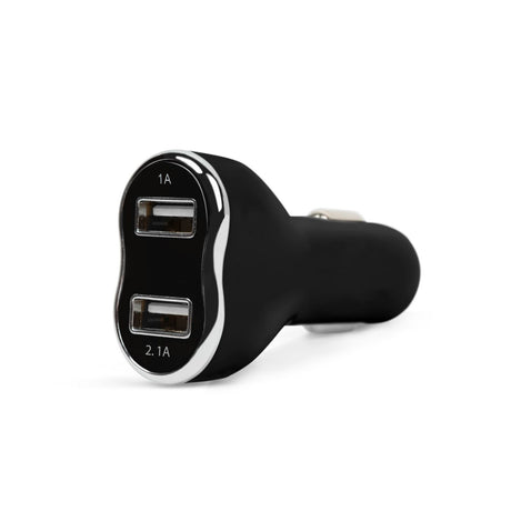 Dvojitý USB autonabíječ do zapalovače na cigarety černý