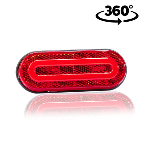 Světlo LED polohového světla kulaté průhledné 12-36V