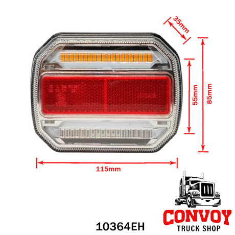 Světlo na přívěsný vozík LED 4-funkční 12V/24V