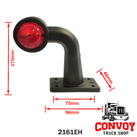Obrysové světlo gumová šířková lampa s ohebným ramenem, velká, žárovková