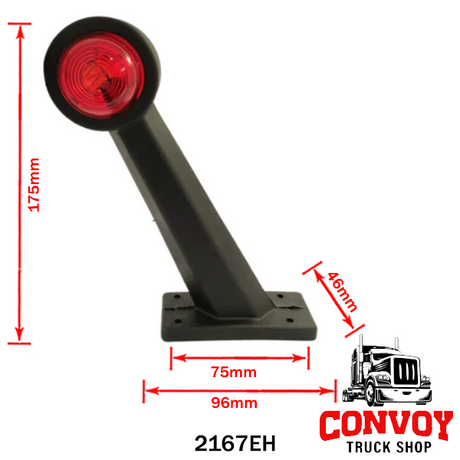 Obrysové světlo gumová šířková lampa rovná, velká, žárovková