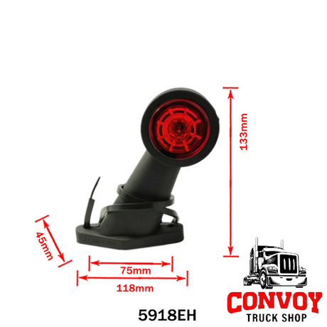 LED obrysová světla gumová šířková lampa s přímým LED hvězdicovým vzorem
