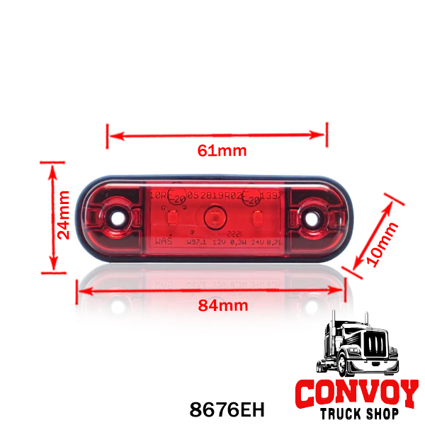 Poziční světlo malá LED lampa 12/24 V