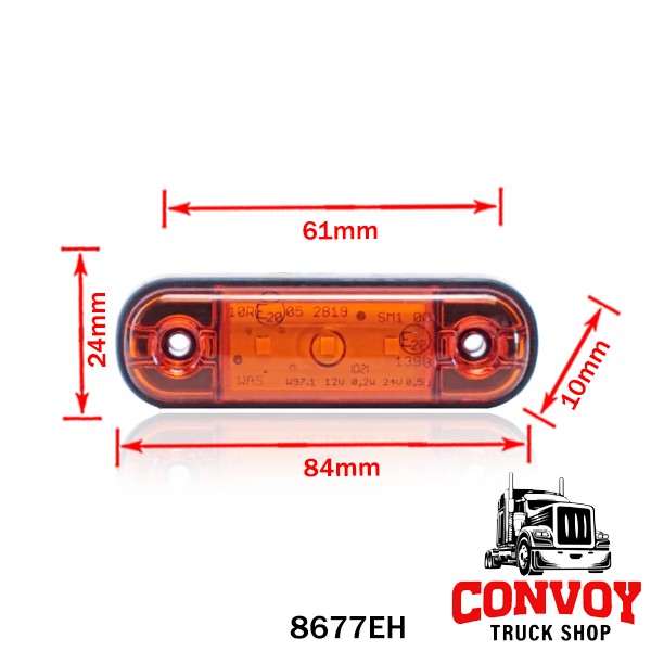 Poziční světlo malá LED lampa 12/24 V