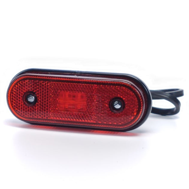 Poziční světlo zaoblená LED lampa se 4 LED.