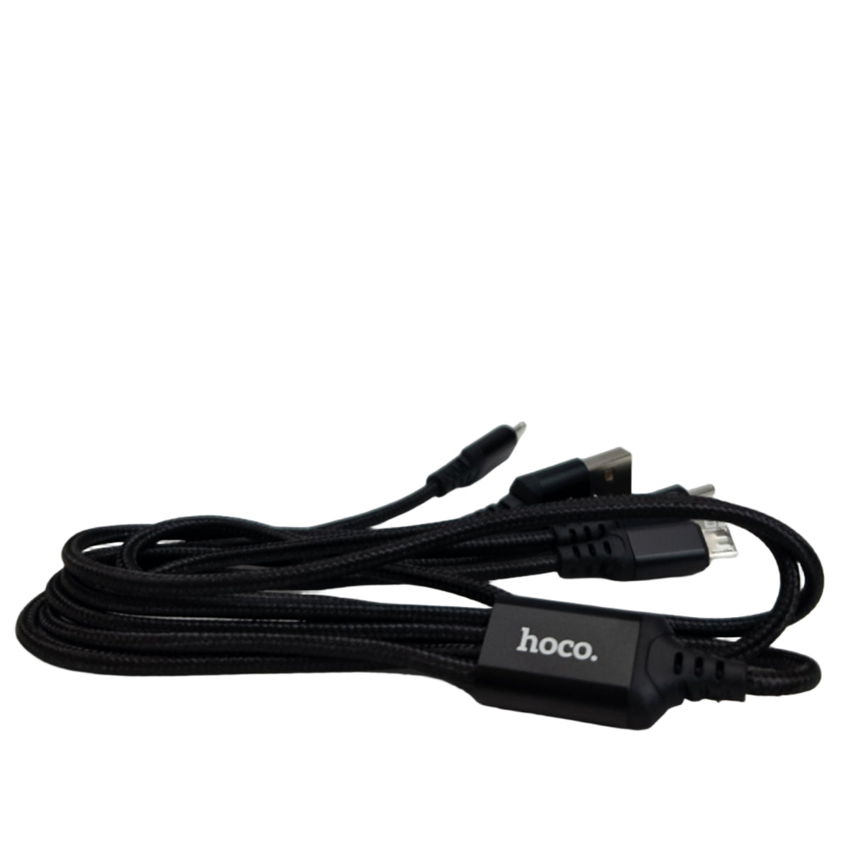 Usb kabel 4v1 (Lightning/Type-C Micro USB) černý 1m X76