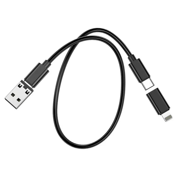 Sada adaptérů a kabel k nabíjení a prenosu dát v pouzdře se stojánkem na telefon