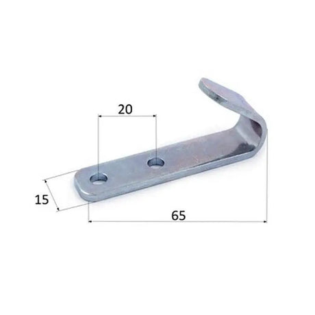 Háčky na plachtu 15x2.5mm