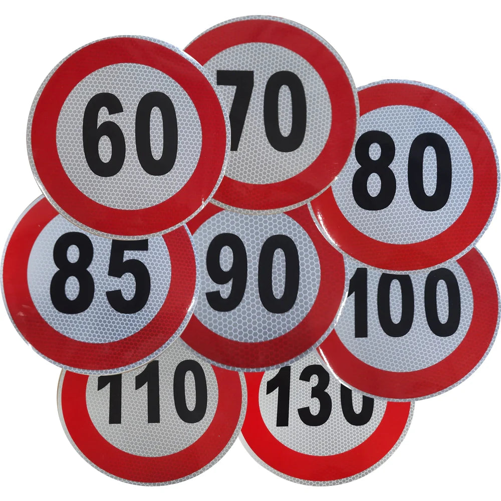Konstrukční rychlost km/h reflexní samolepka
