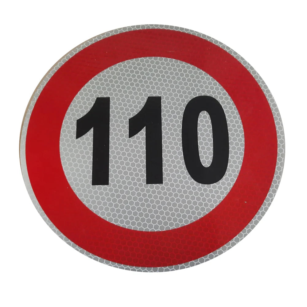 Konstrukční rychlost km/h reflexní samolepka