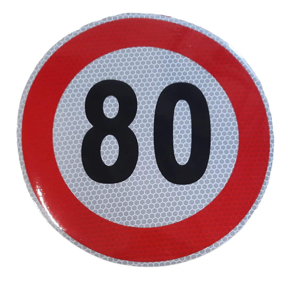 Konstrukční rychlost km/h reflexní samolepka