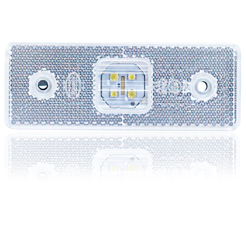 Světlo polohy vestavěné s bílým prizmatickým 4LED kabelem