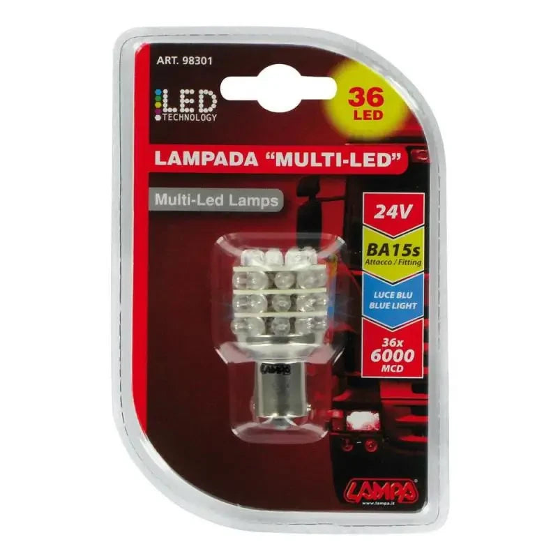 LED autožárovka P21 Multi-Led modré