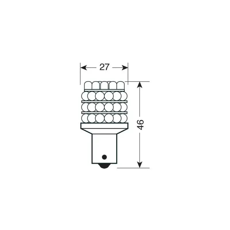 LED autožárovka P21 Multi-Led modré
