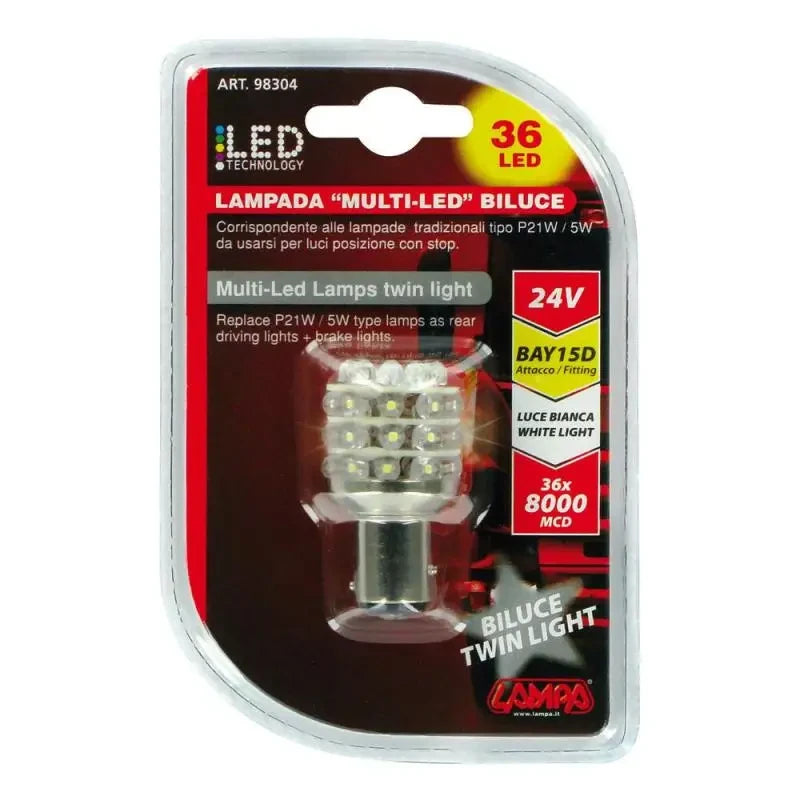 LED autožárovka P21-5W Multi-Led bílá
