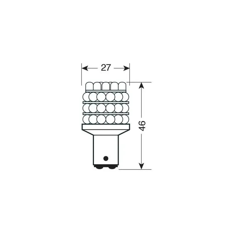 LED autožárovka P21-5W Multi-Led bílá