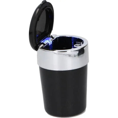 Popelník do auta magnetický s modrou LED