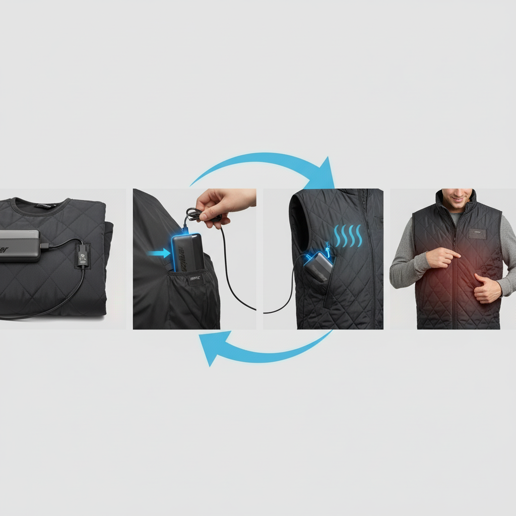 Powerbanka s rychlonabíjením pro vyhřívané vesty