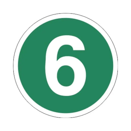 Reflexní samolepka zelená velká 6